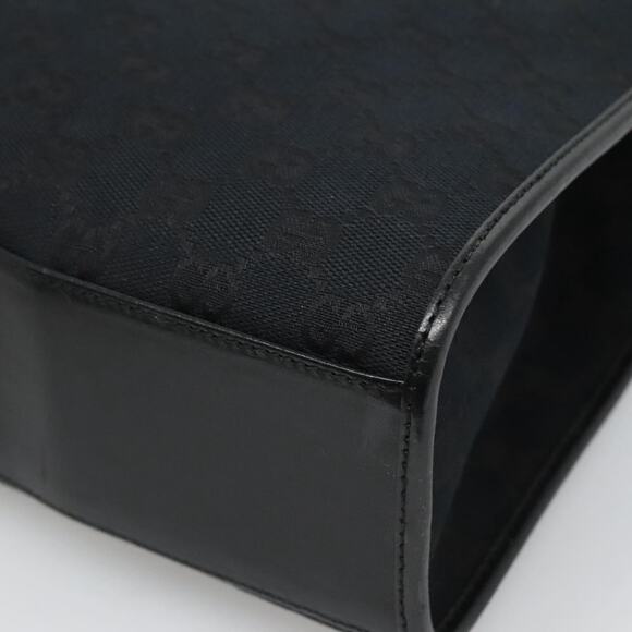 GUCCI GG Canvas Jackie Hand Bag Black Silver 002 002 - Picture 11 of 16